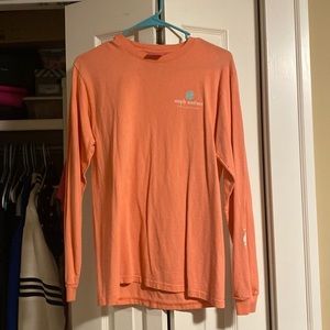 Coral color simply southern “scrub life” shirt size small